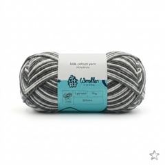 Milk Cotton Yarn 5 Ply - Multicolour 4541 | Woollen House