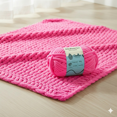 Baby Blanket Yarn by Woollen House -  Neon Pink 6022