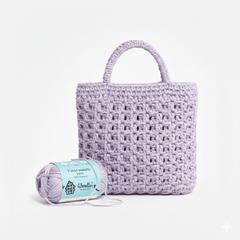 Metalic T-Shirt Yarn 6PLY by WoollenHouse - Levender 5214