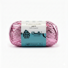 Metalic T-Shirt Yarn 6PLY by WoollenHouse - Pink 5222