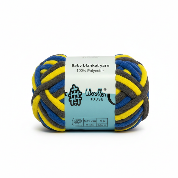 Baby Blanket Yarn by Woollen House - Multicolour Yarn 6021