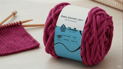 Baby Blanket Yarn by Woollen House - Greywhite & Blue 6007