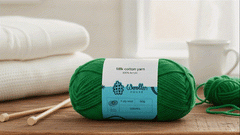 Milk Cotton Yarn 5PLY by Wollen House - Forest Green 4502