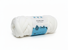 Chunky 12 ply Yarn by Woollen House - White 3806