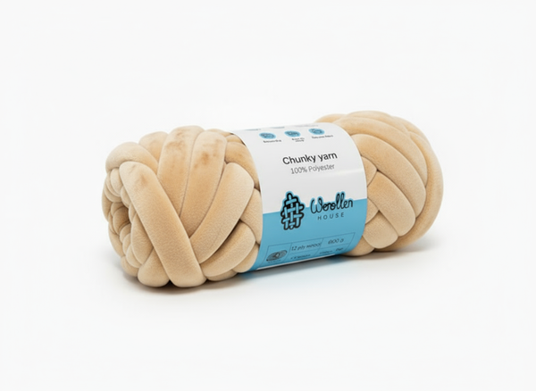 Chunky 12 ply Yarn by Woollen House - Light Brown 3803