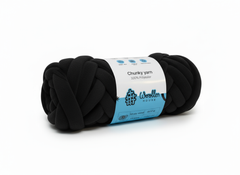 Chunky 12 ply Yarn by Woollen House - Black 3808