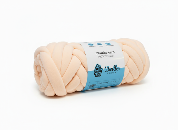 Chunky 12 ply Yarn by Woollen House -  Light Peach 3811