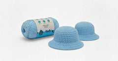 Crochet Combed 4PLY Yarn by Woollen House - Light Blue 7207