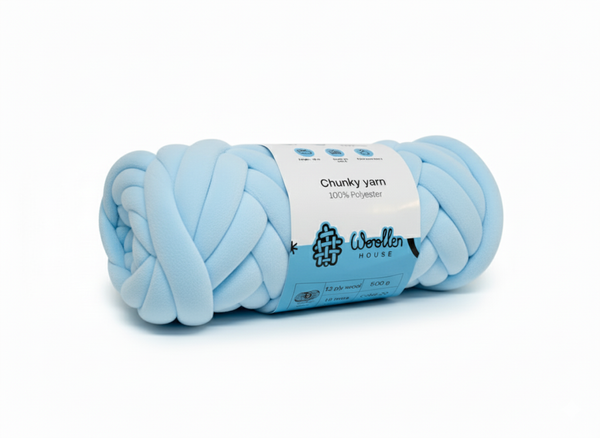 Chunky 12 ply Yarn by Woollen House - Light Blue 3805